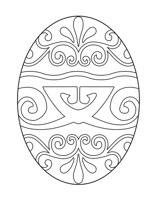Easter Egg Coloring Page to Print