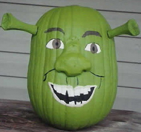 Shrek Pumpkin Carving Stencil
