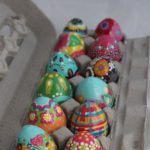 Whimsical Hand Painted Easter Eggs