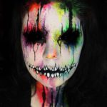 Colorful Evil Face Painting