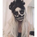 Exposed Skull Halloween Makeup