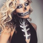 Skeleton Face Paint For Hallwoeen