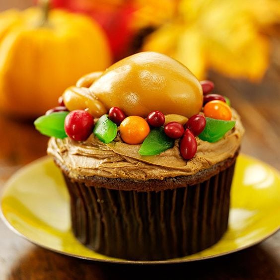 Thanksgiving Extravaganza Turkey Cupcake