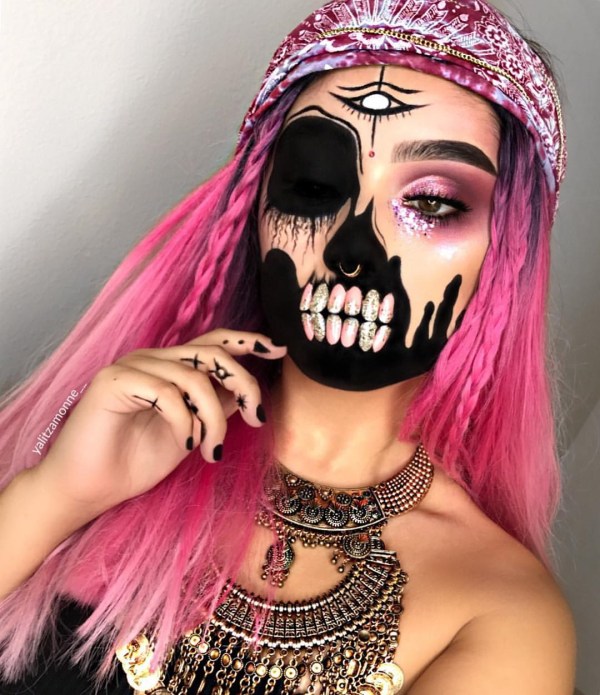 Creepy Pirate Halloween Makeup