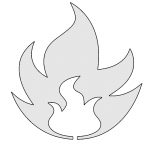 Pokemon Fire Type Symbol Stencil