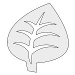 Pokemon Grass Type Symbol Stencil