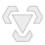 Pokemon Metal Type Symbol Stencil