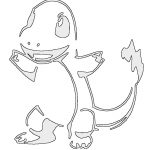 Pokemon Charizard Stencil