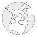 Pokemon Pikachu Stencil 03