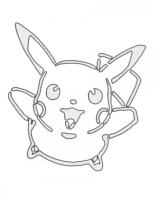 Pokemon – Pikachu Stencil