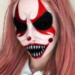 Crazy Clown Makeup Halloween Idea
