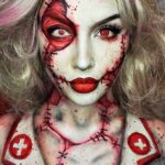 Crazy Nurse Makeup Halloween