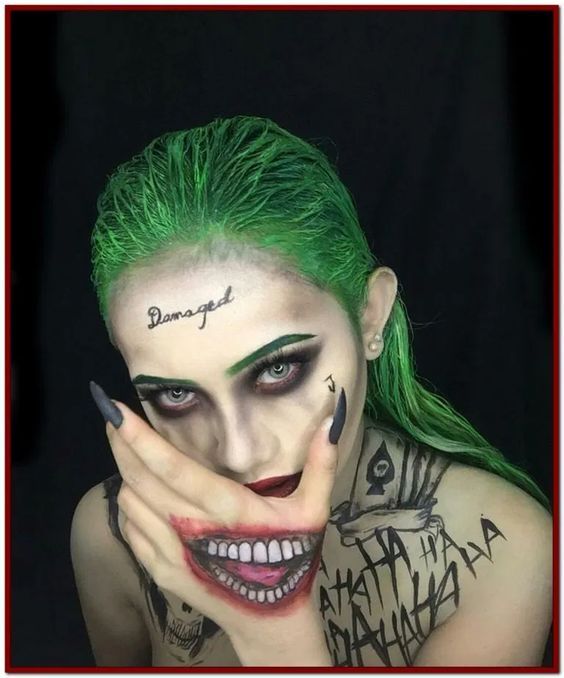 Joker Halloween Make Up Idea