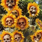Sunflower Halloween Decoration For Outdoor